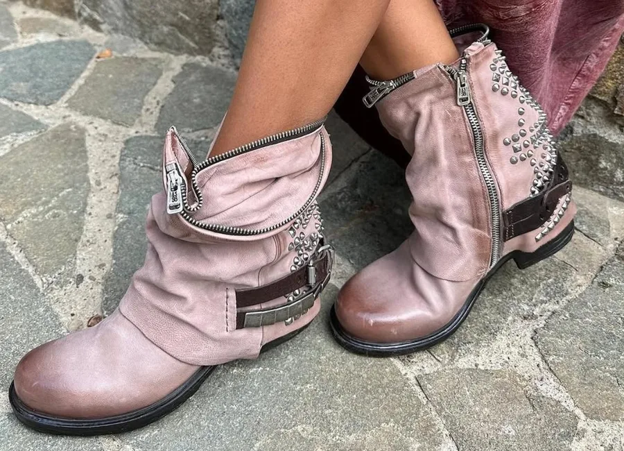 A.S.98 Sid pink boots
